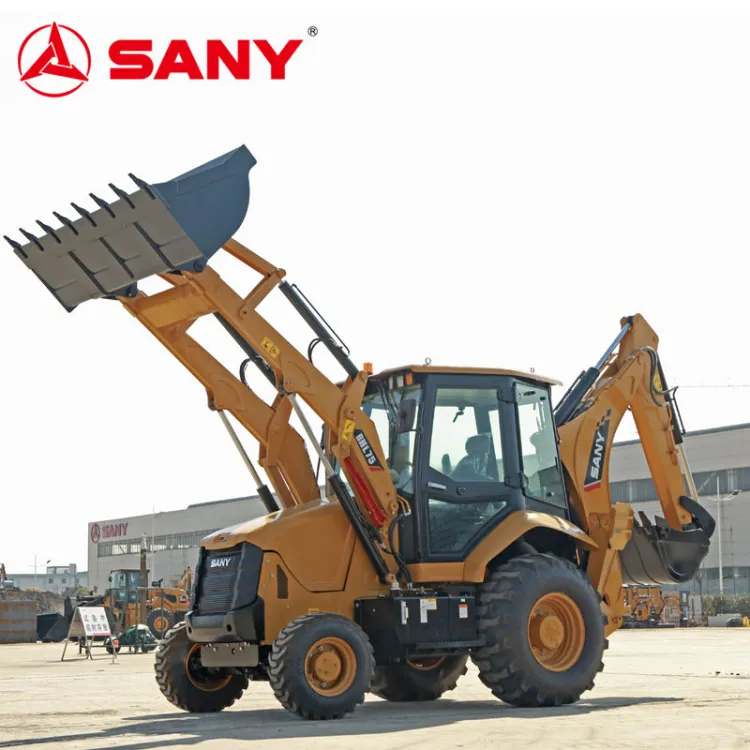 SANY Backhoe Loader Digger Loader Bucket Capacity 1.0 M3 Tractor with Loader and Backhoe — image 3
