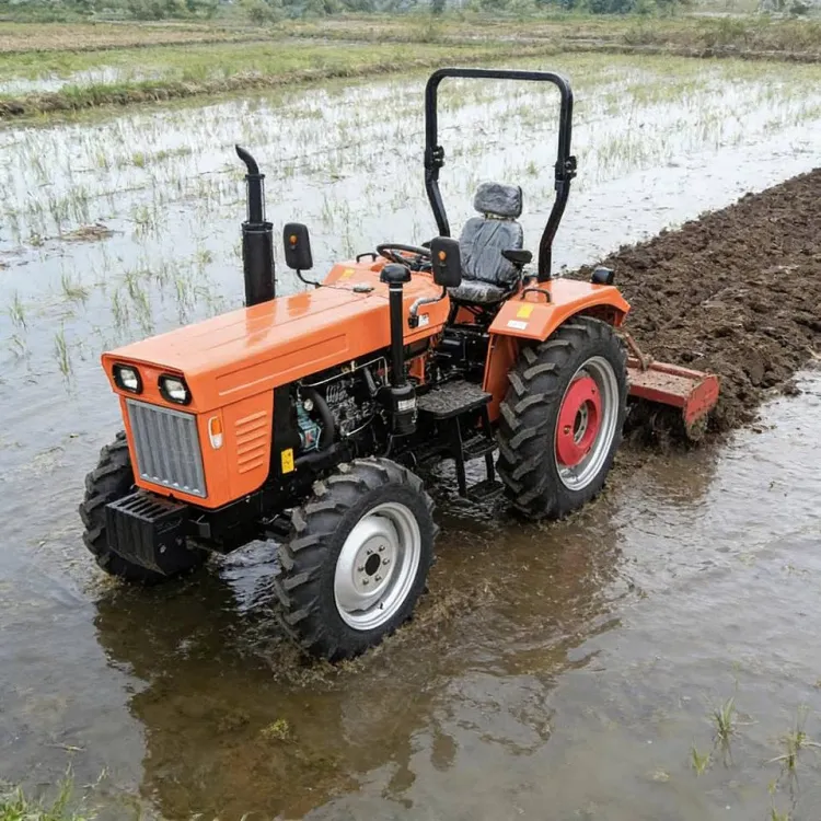Diesel Powered Four Wheel Mini Farm Tractor for Energy Saving Eco-friendly Agricultural Machine — image 3