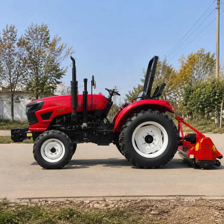 25HP 30HP Flail Mower Mini Farm Tractor diesel Tractor 4x4 for Orchard Grass Cutting Vineyard Field Maintenance Use — image 2