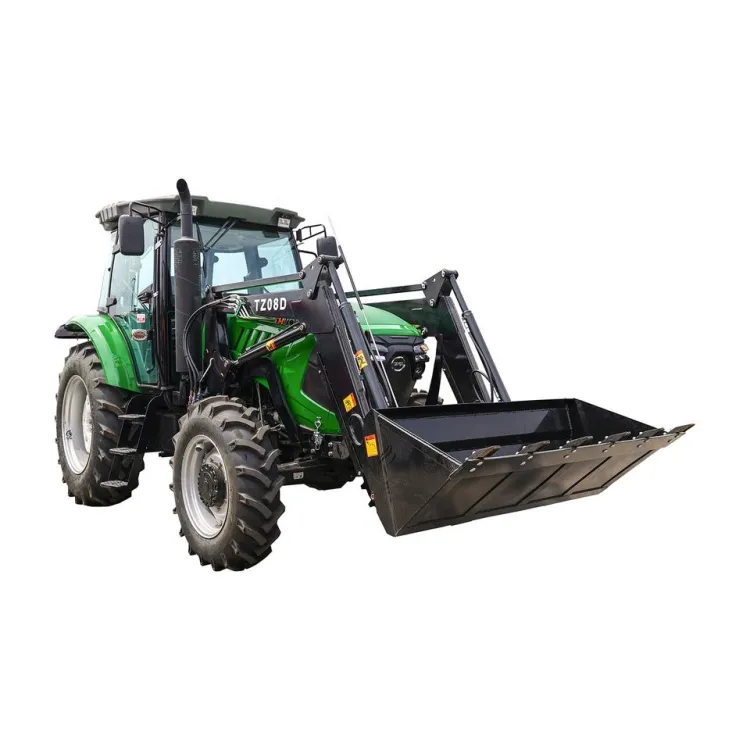 Tavol 120hp 130hp 4X4 Farm Diesel Tractor with Loader and Backhoe for — image 2