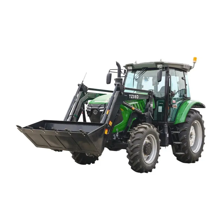 Tavol 120hp 130hp 4X4 Farm Diesel Tractor with Loader and Backhoe for — image 4