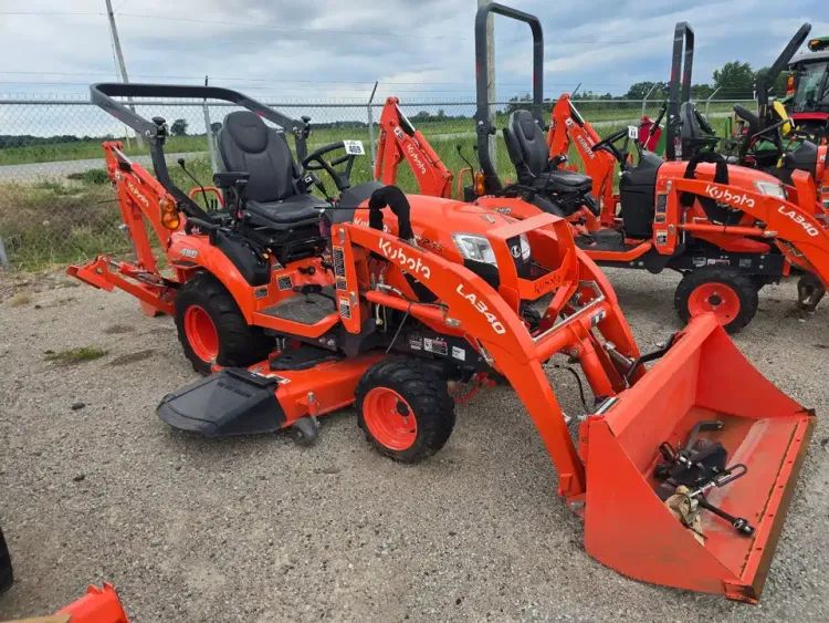 Affordable Kubota BX23S 22HP 4WD Wheel Tractor with Front & Backhoe Loader Gearbox PLC Compact Farm Utility Tractor — image 1