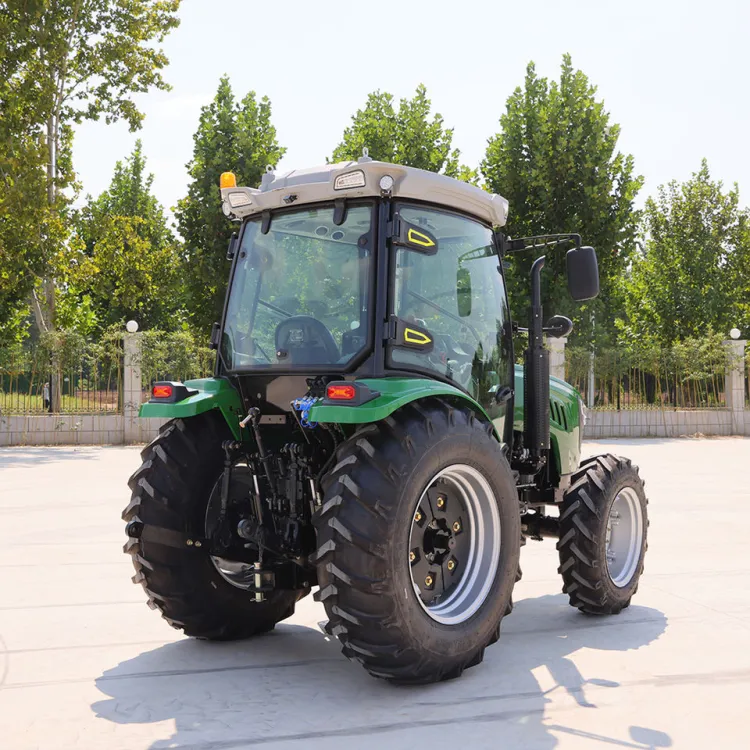 704 High Productive Used Small Farm Tractor 22HP Diesel 4WD Compact Tractor with Canopy for Orchard Vineyard Greenhouse Farming — image 3