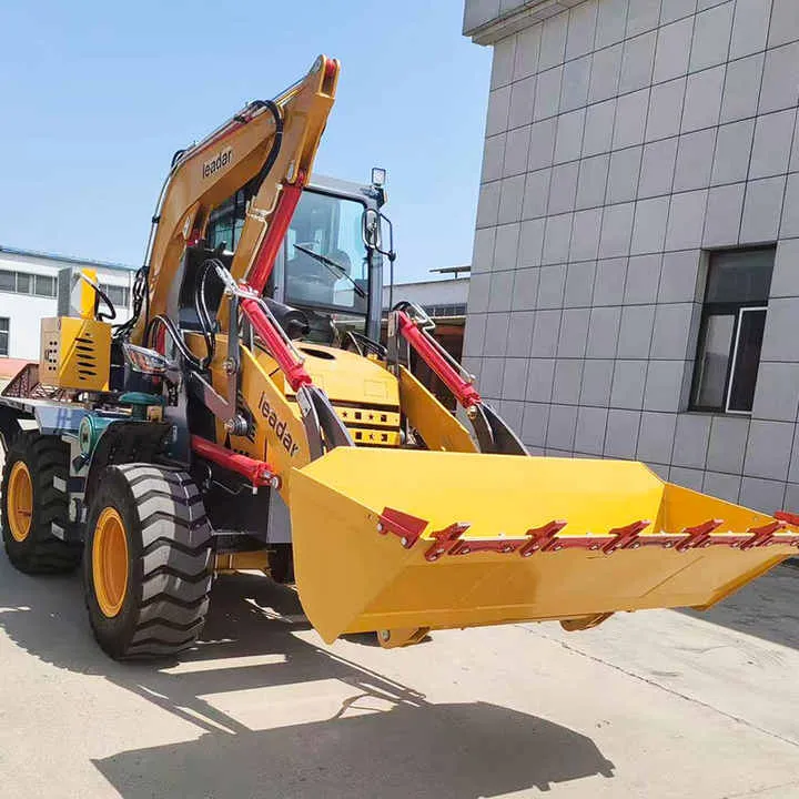 Free Shipping Euro V EPA Standard Compact Tractor 4x4 Backhoe Loader with Loader and Digging Bucket — image 7