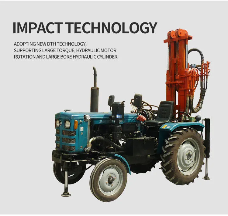 Deep Geological Tractor Mounted Water Well Drilling Rig — image 3