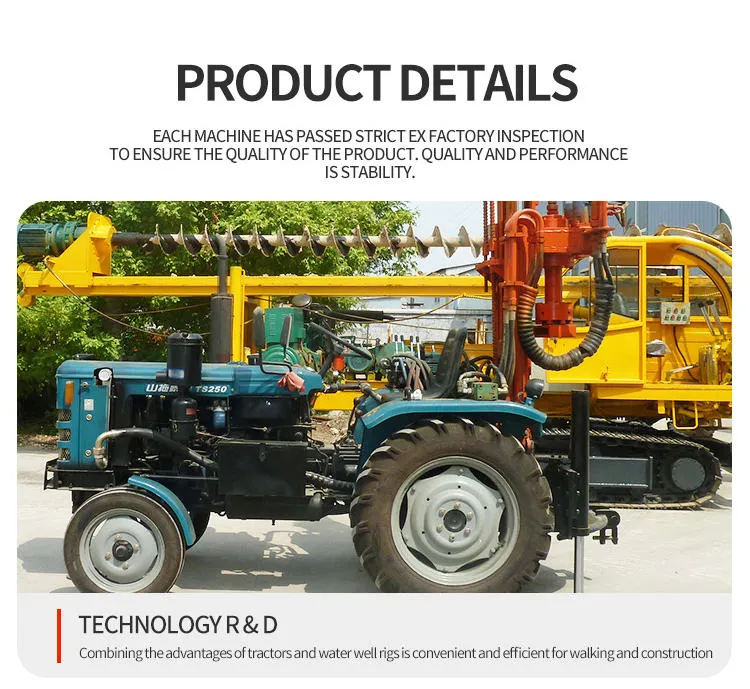 Deep Geological Tractor Mounted Water Well Drilling Rig — image 5