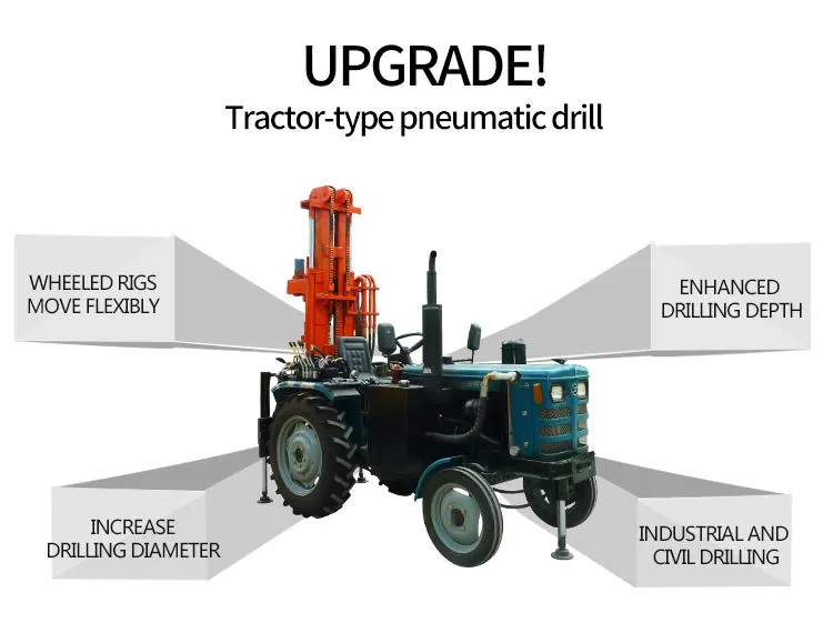 Deep Geological Tractor Mounted Water Well Drilling Rig — image 7
