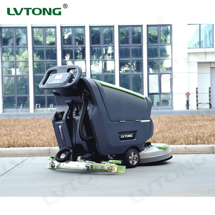 Walk Behind Floor Scrubber Commercial Use 1370*502*1040mm Compact Design — image 1