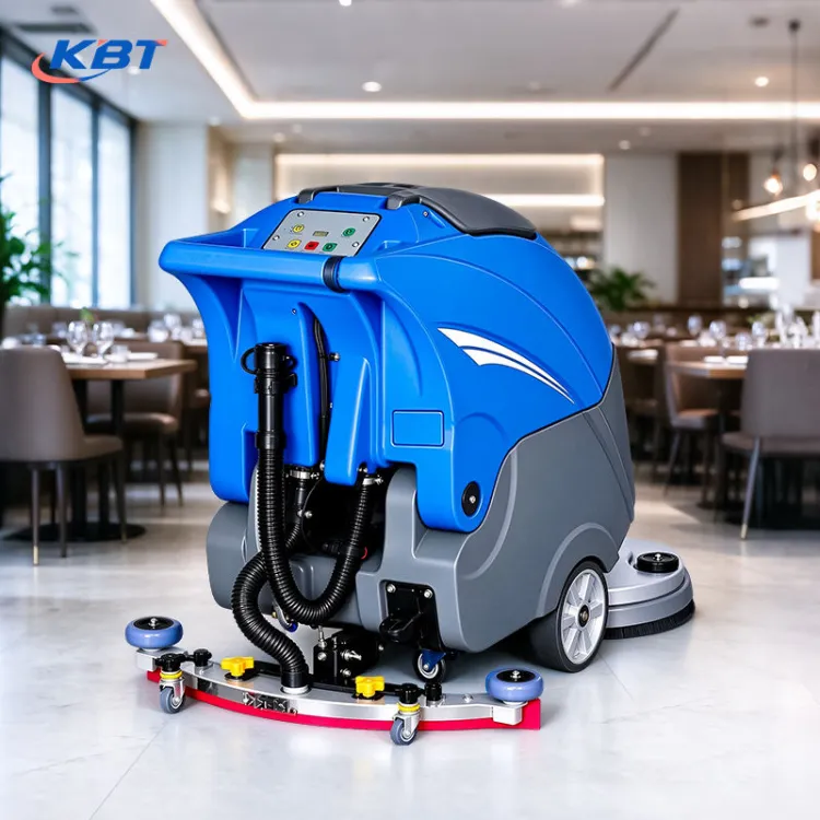 Epoxy Floor Cleaning Machine Walk Behind Floor Scrubber Dryer Heavy Duty Industrial Floor Sweeper for Workshop Plant — image 4