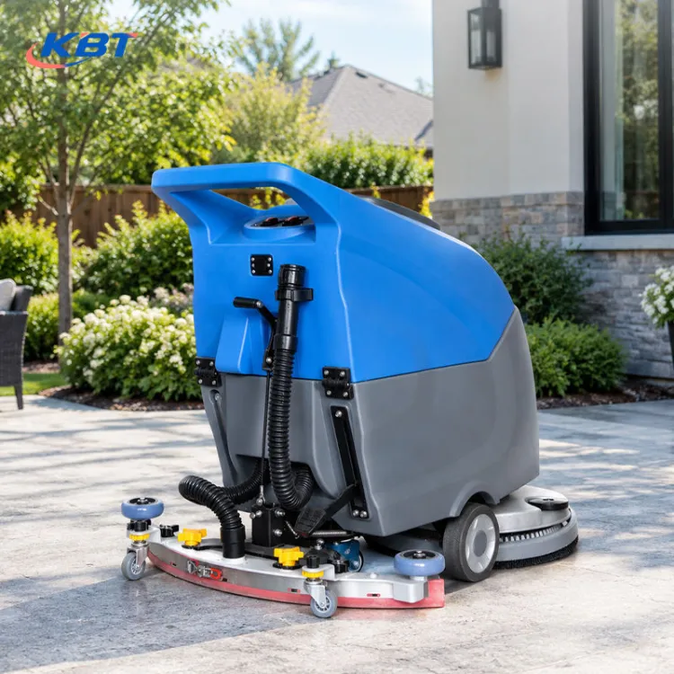 Epoxy Floor Cleaning Machine Walk Behind Floor Scrubber Dryer Heavy Duty Industrial Floor Sweeper for Workshop Plant — image 5
