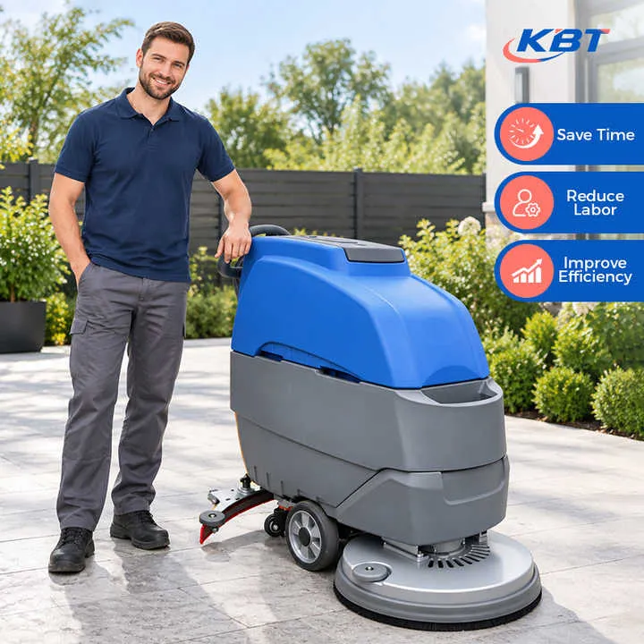 Epoxy Floor Cleaning Machine Walk Behind Floor Scrubber Dryer Heavy Duty Industrial Floor Sweeper for Workshop Plant — image 7