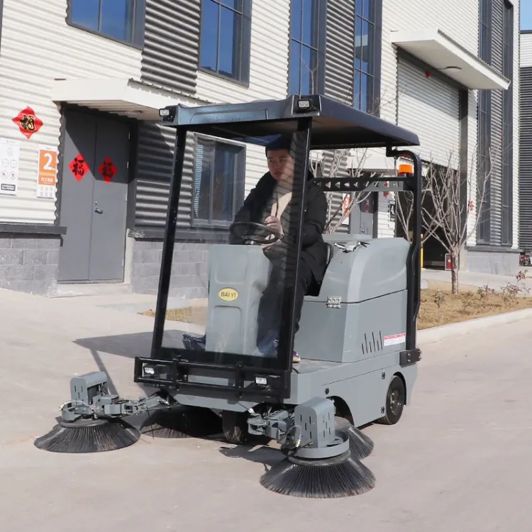 Heavy-Duty Electric Industrial Floor Sweeper Machine for Manufacturing and Warehouse Cleaning — image 3