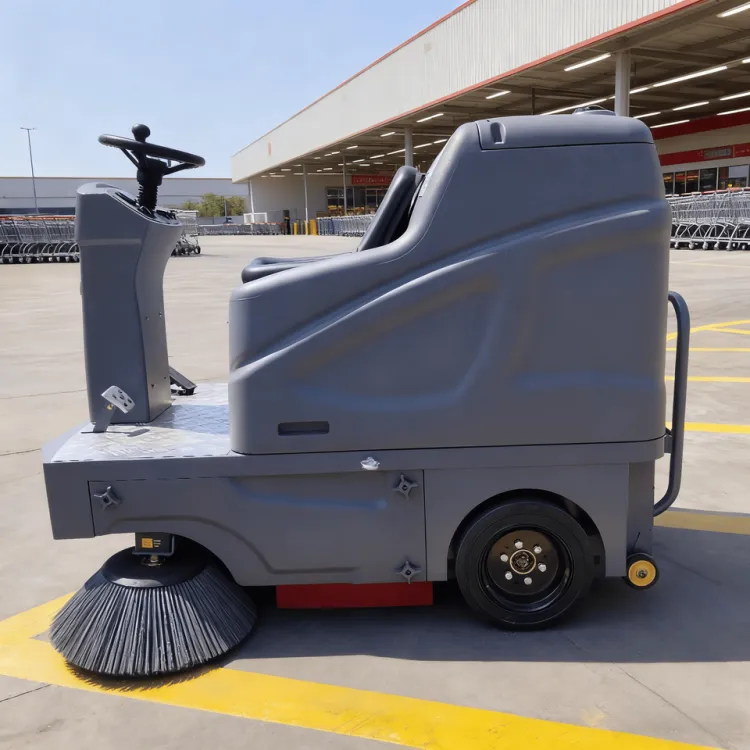 Industrial Ride-On Electric Automatic Sweeper Floor Cleaning Machine Burnishing Low Noise 48V 1500mm Cleaning Width — image 2
