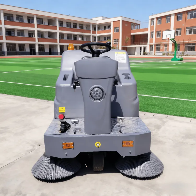 Industrial Ride-On Electric Automatic Sweeper Floor Cleaning Machine Burnishing Low Noise 48V 1500mm Cleaning Width — image 3