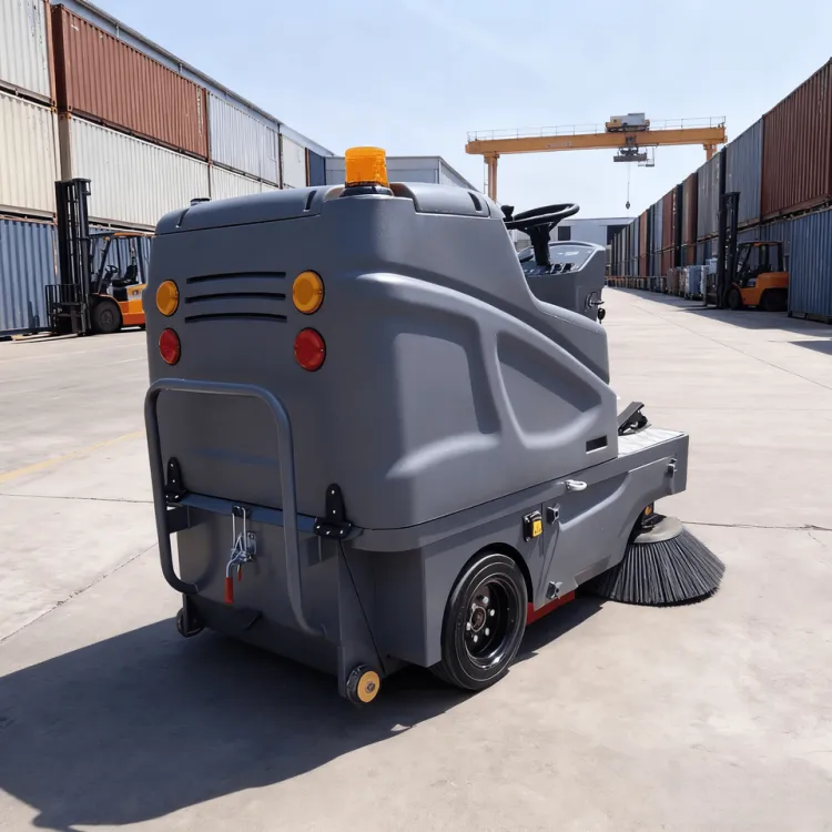 Industrial Ride-On Electric Automatic Sweeper Floor Cleaning Machine Burnishing Low Noise 48V 1500mm Cleaning Width — image 4