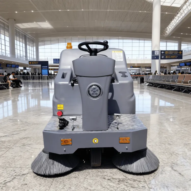 Industrial Ride-On Electric Automatic Sweeper Floor Cleaning Machine Burnishing Low Noise 48V 1500mm Cleaning Width — image 5