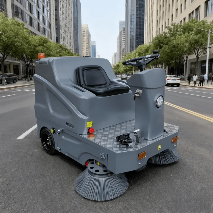 Industrial Ride-On Electric Automatic Sweeper Floor Cleaning Machine Burnishing Low Noise 48V 1500mm Cleaning Width — image 6