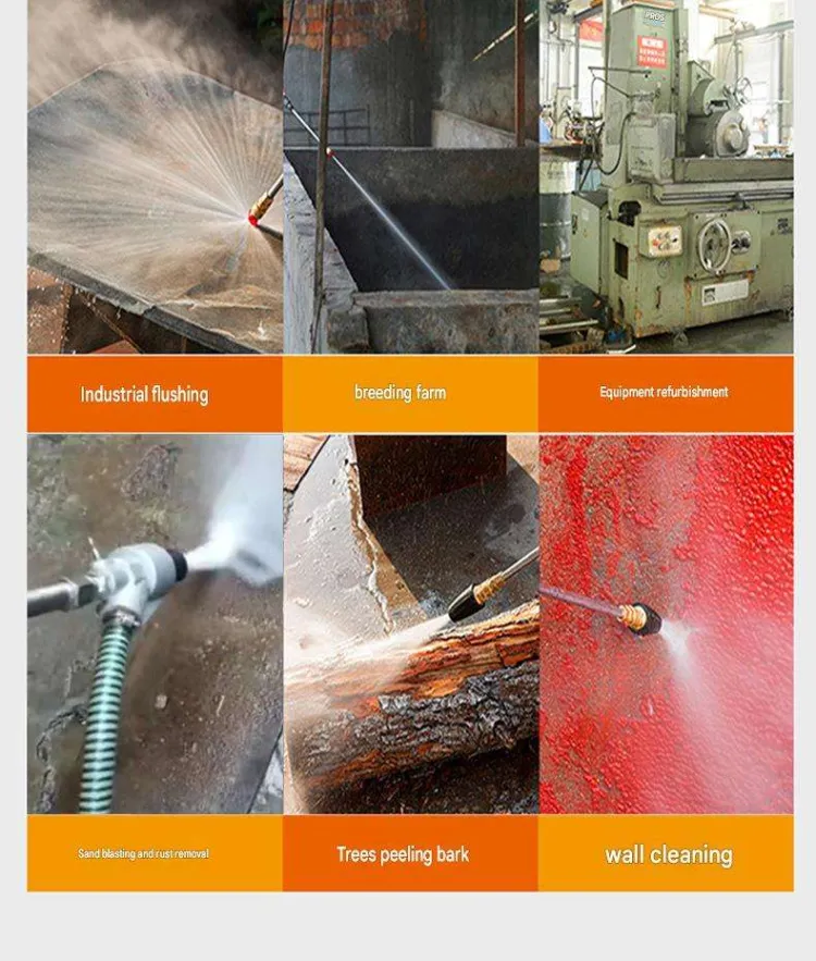Professional Industrial High-pressure Cleaner High-pressure Electric rust Removal Sandblasting Washing Machine 380V for Workshop — image 2