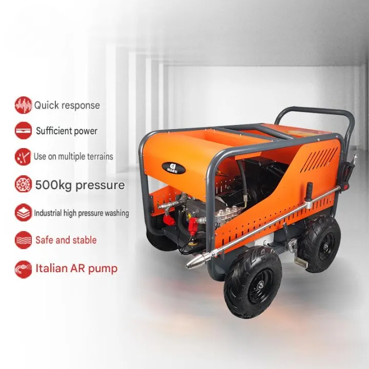 Professional Industrial High-pressure Cleaner High-pressure Electric rust Removal Sandblasting Washing Machine 380V for Workshop — image 5