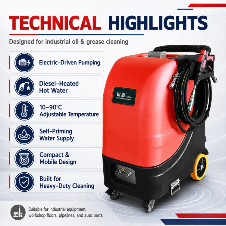 Commercial Water Diesel-Powered High Pressure Washer Professional Residue-Free Cleaner for Industrial Use Equipment — image 1