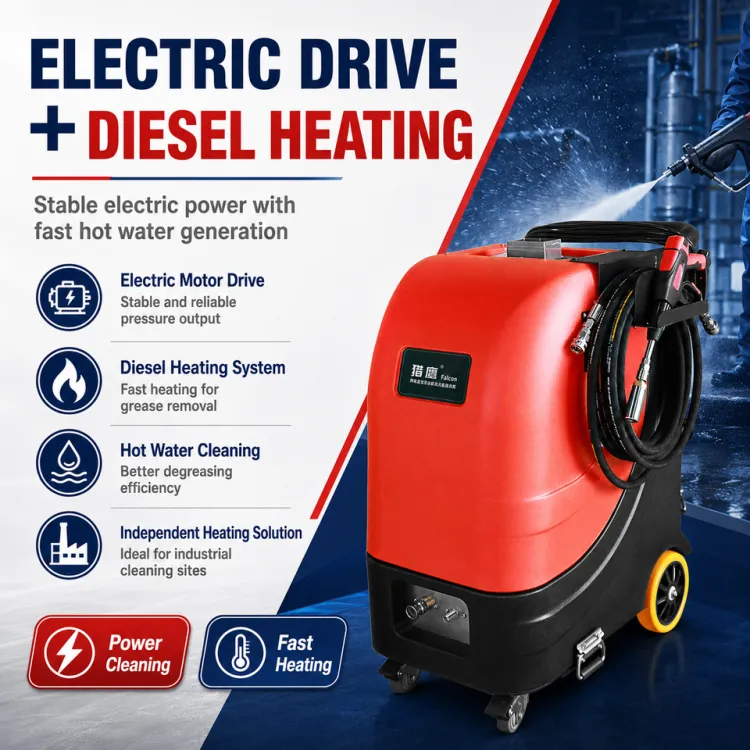 Commercial Water Diesel-Powered High Pressure Washer Professional Residue-Free Cleaner for Industrial Use Equipment — image 2