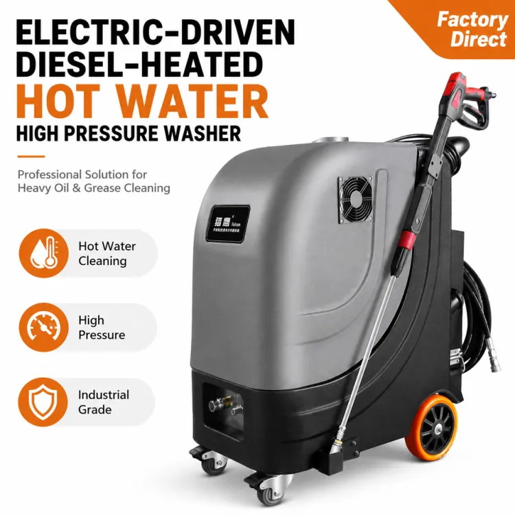 Industrial Water High Pressure Cleaner 220V Single Phase 120 Bar 13L/Min Diesel Heated Pressure Washer — image 3