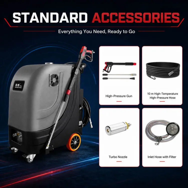 Industrial Water High Pressure Cleaner 220V Single Phase 120 Bar 13L/Min Diesel Heated Pressure Washer — image 5