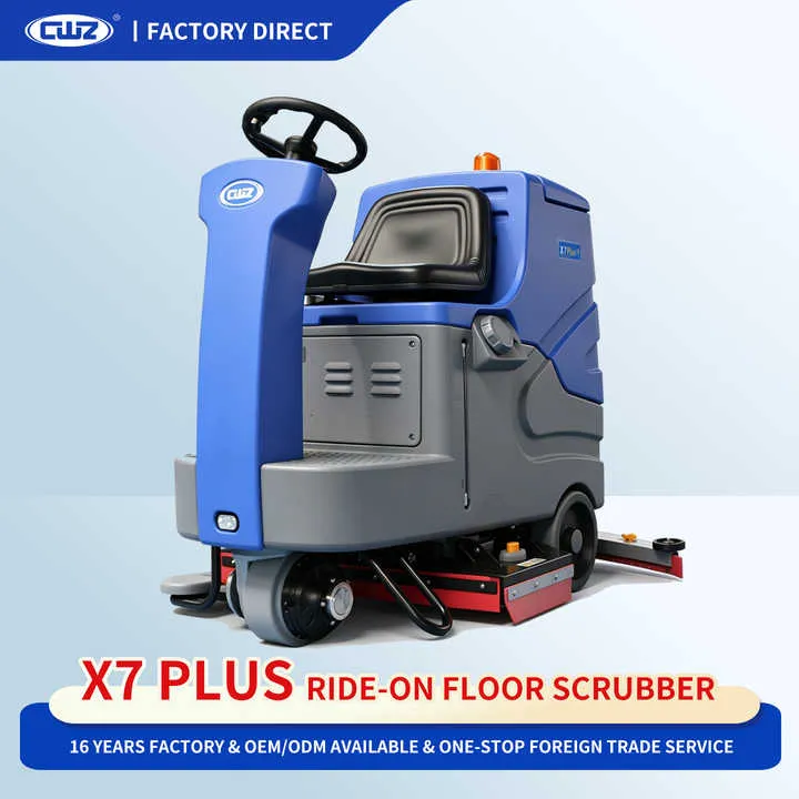 High Efficiency Type Ride on Electric Floor Scrubber Automatic Street Cleaning Sweeper with Core Pump and Brush Components — image 6