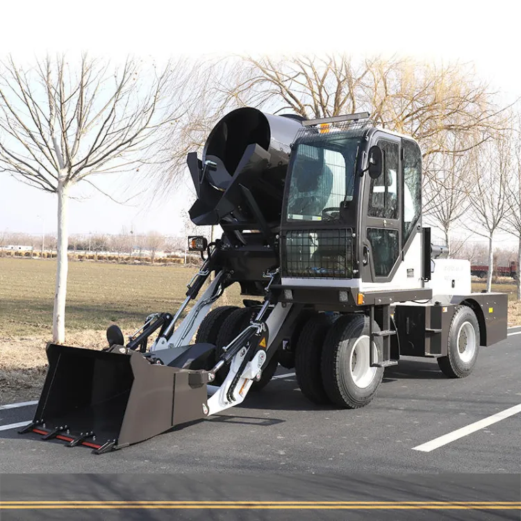 FREE SHIPPING 1m3 2m3 2.5m3 3m3 4m3 5m3 6m3 Self Loading Mixer Concrete Truck Drum Mixer Truck — image 2