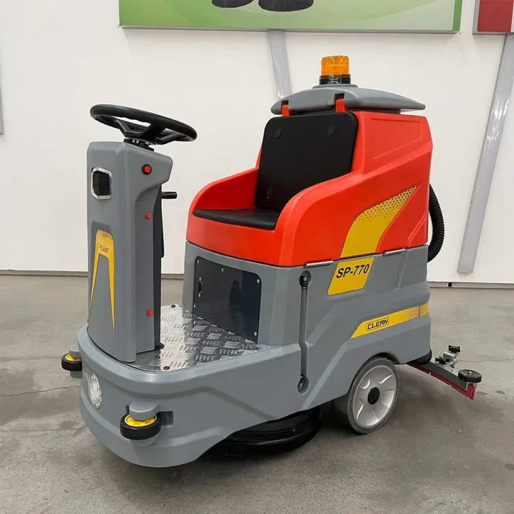 Popular Ride-on Floor Sweeper Workshop Commercial Floor Scrubber Garage Supermarket Industrial Hospital Ground Cleaner — image 1