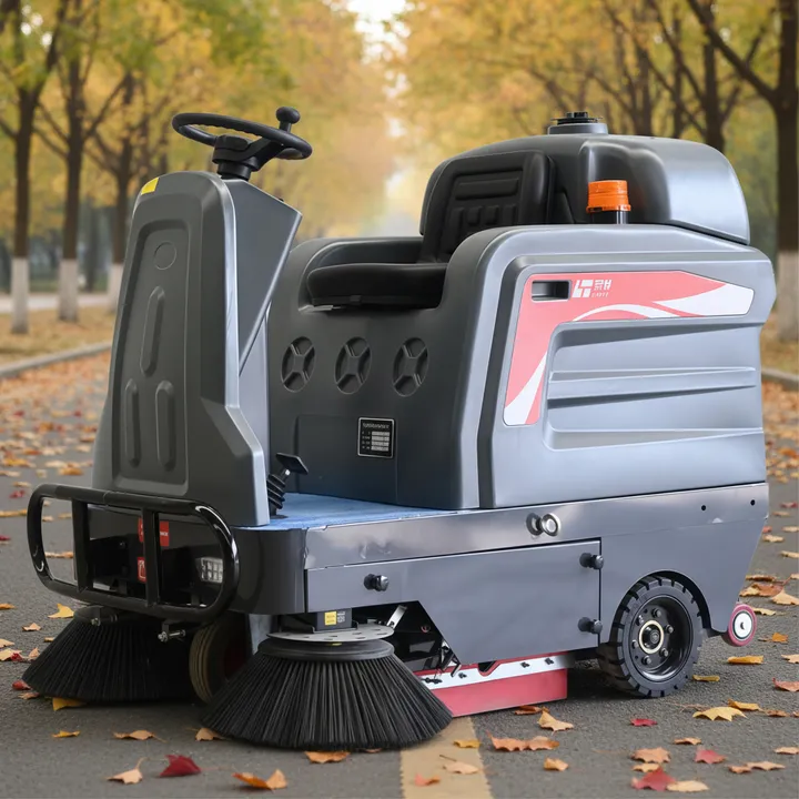 Cleaning Electric Huge Floor Sweeper Ride on Battery Power Street Cleaning Equipment Automatic Sweeper — image 7