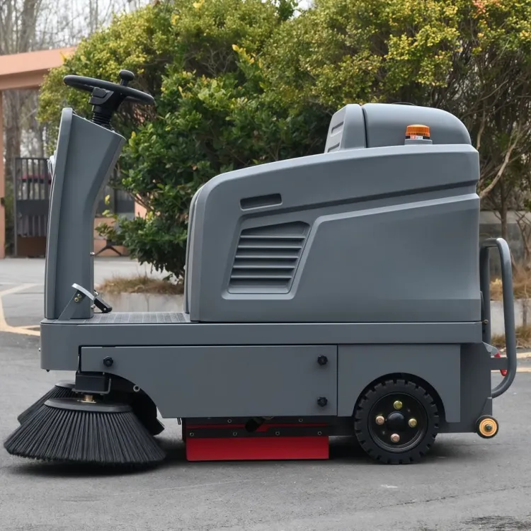 Industrial Ride-on Floor Sweeper for Clearing Leaves, Dust and Debris From Workshops, Warehouses and Roads — image 1