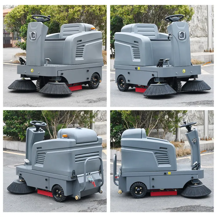 Industrial Ride-on Floor Sweeper for Clearing Leaves, Dust and Debris From Workshops, Warehouses and Roads — image 4