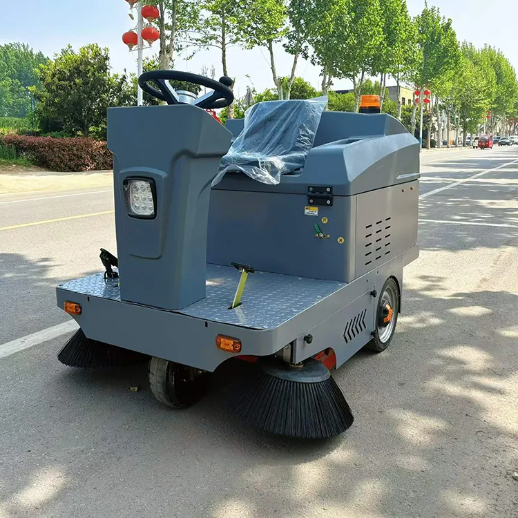 Industrial Heavy Duty Ride-On Burnishing Floor Sweeper Machine 1400mm Electric Self-Propelled for Warehouse & Use — image 2