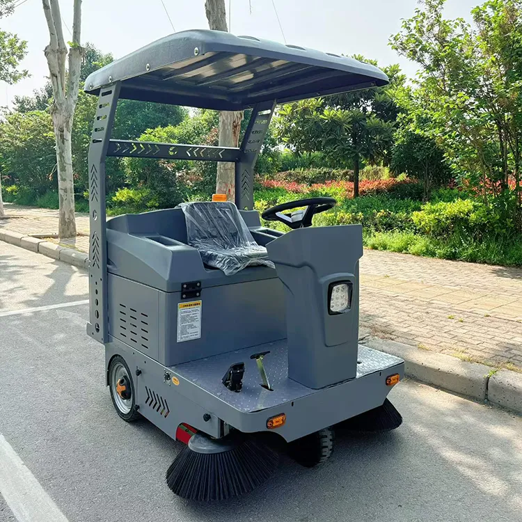Industrial Heavy Duty Ride-On Burnishing Floor Sweeper Machine 1400mm Electric Self-Propelled for Warehouse & Use — image 4