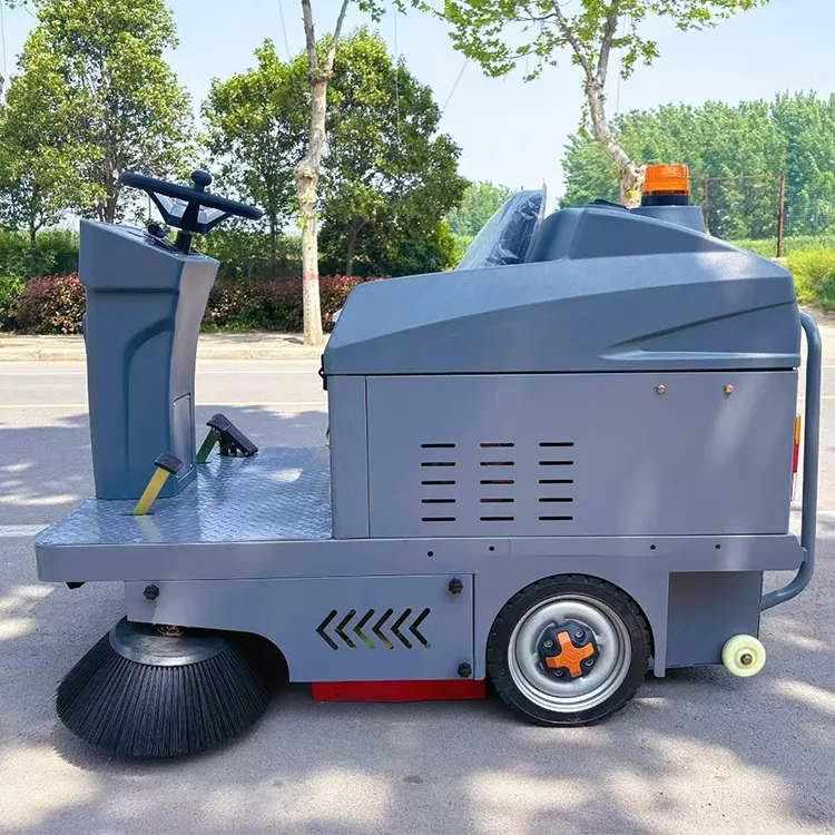 Industrial Heavy Duty Ride-On Burnishing Floor Sweeper Machine 1400mm Electric Self-Propelled for Warehouse & Use — image 5