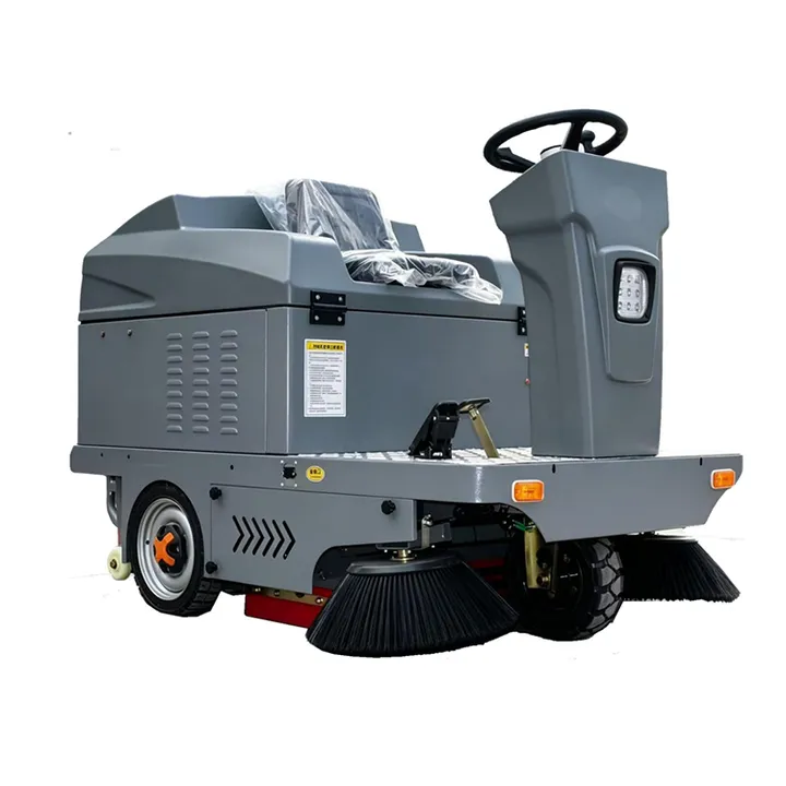 Industrial Heavy Duty Ride-On Burnishing Floor Sweeper Machine 1400mm Electric Self-Propelled for Warehouse & Use — image 7