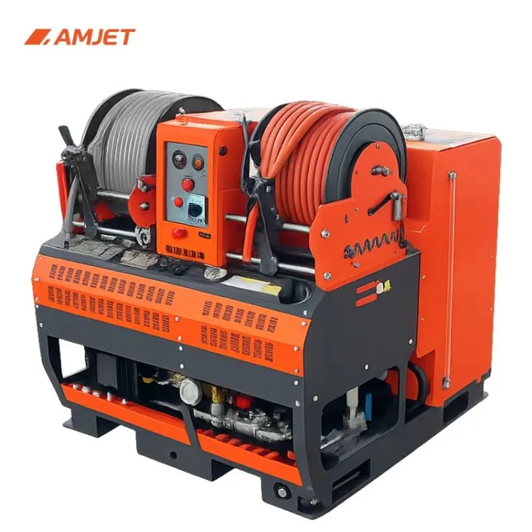 AMJET WS2045-MAX-L 11.8GPM High Flow Sewer Jetter 2900PSI Sewer Drain Cleaning Machine Heavy Duty Pipe Drain Cleaning Machine — image 4
