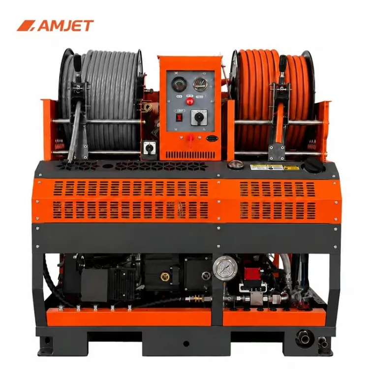 AMJET WS2045-MAX-L 11.8GPM High Flow Sewer Jetter 2900PSI Sewer Drain Cleaning Machine Heavy Duty Pipe Drain Cleaning Machine — image 5