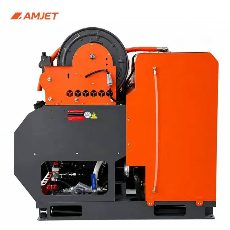 AMJET WS2045-MAX-L 11.8GPM High Flow Sewer Jetter 2900PSI Sewer Drain Cleaning Machine Heavy Duty Pipe Drain Cleaning Machine — image 6