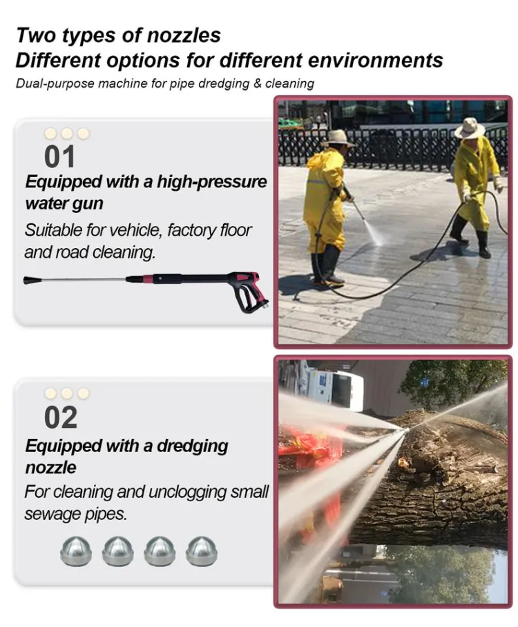 LC High Pressure Drain Cleaning Machine with Hose Reel | Electric/Gasoline/Diesel Jet for Sewer & Industrial Pipe Cleaning — image 5