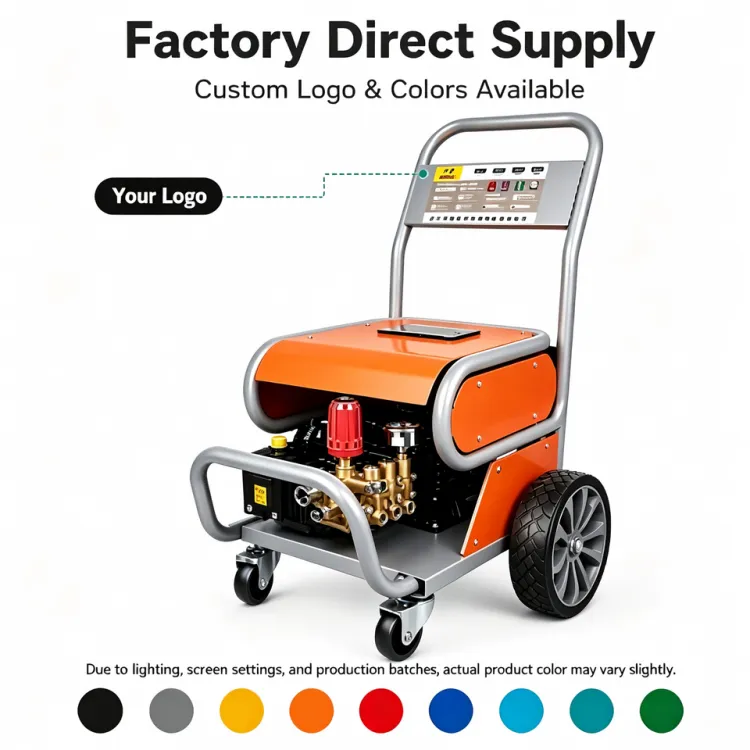Portable Commercial Electric Pressure Washer 2.2KW 100bar 13L/min High Power Jet Cleaning Machine with Quick Connect Nozzles 10m — image 4