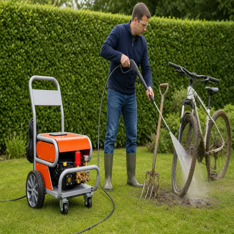 Portable Commercial Electric Pressure Washer 2.2KW 100bar 13L/min High Power Jet Cleaning Machine with Quick Connect Nozzles 10m — image 5