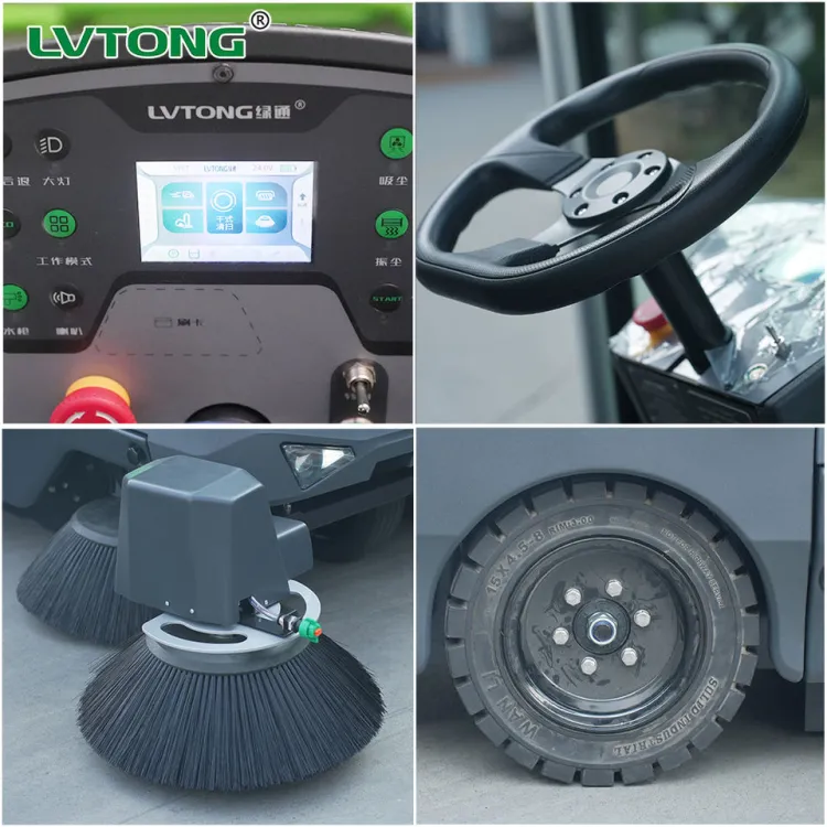 Electric Ride-on Street Cleaner Industrial Floor Sweeper for Concrete Floor and Asphalt Road — image 3