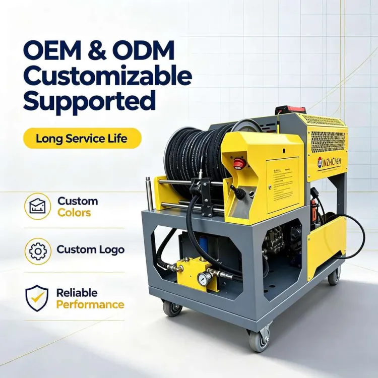 Industrial Drainage Cleaning Machine 60LPM 27HP Engine Powered Sewer Cleaner for Municipal Utility Work — image 3