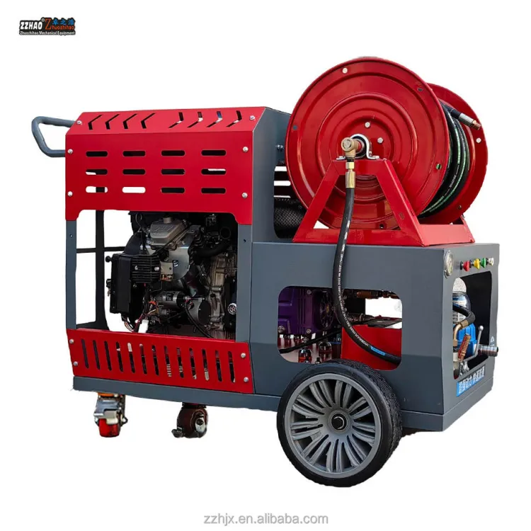 - Pipe Jetting Sewer Unblocking Machine Remote Control High Pressure Sewer Jetter Drainage Cleaning Machine — image 2
