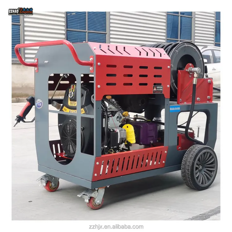 - Pipe Jetting Sewer Unblocking Machine Remote Control High Pressure Sewer Jetter Drainage Cleaning Machine — image 6