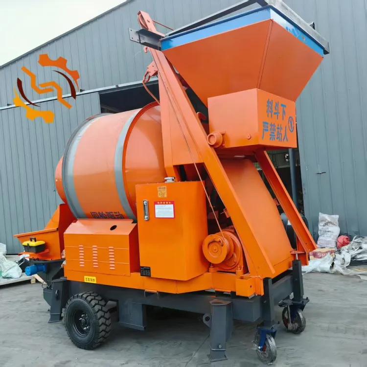 Self-Loading Concrete Mixer with Pump Small Mixer Truck with Concrete Pump Machine Diesel Integrated Concrete Mixer with Pump — image 3