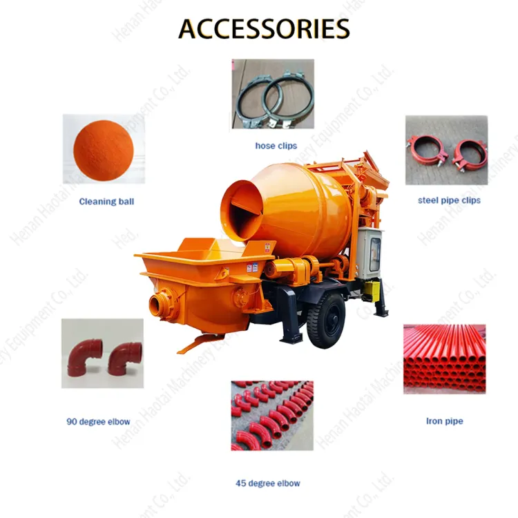 Self-Loading Concrete Mixer with Pump Small Mixer Truck with Concrete Pump Machine Diesel Integrated Concrete Mixer with Pump — image 5