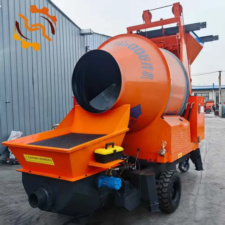 Self-Loading Concrete Mixer with Pump Small Mixer Truck with Concrete Pump Machine Diesel Integrated Concrete Mixer with Pump — image 7